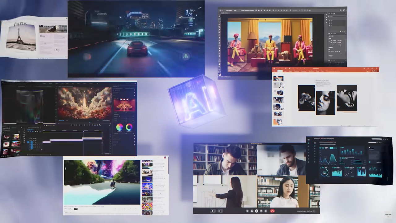 Vídeo Asus portátiles con IA